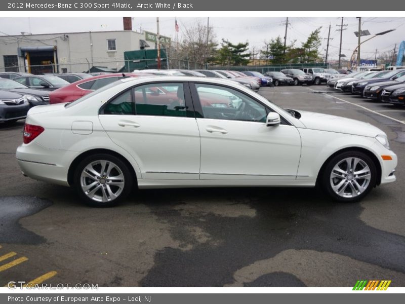Arctic White / Black 2012 Mercedes-Benz C 300 Sport 4Matic