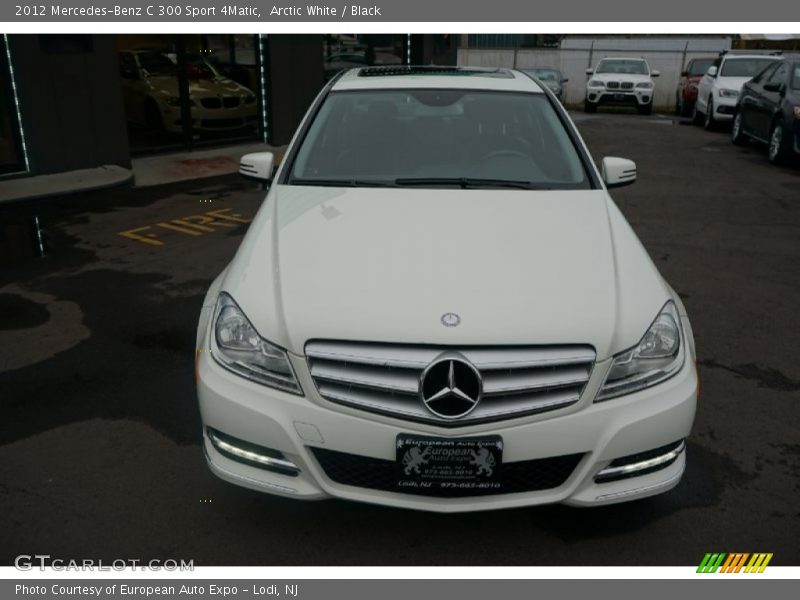 Arctic White / Black 2012 Mercedes-Benz C 300 Sport 4Matic