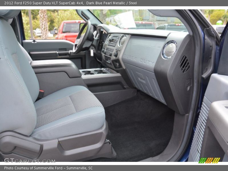 Dark Blue Pearl Metallic / Steel 2012 Ford F250 Super Duty XLT SuperCab 4x4
