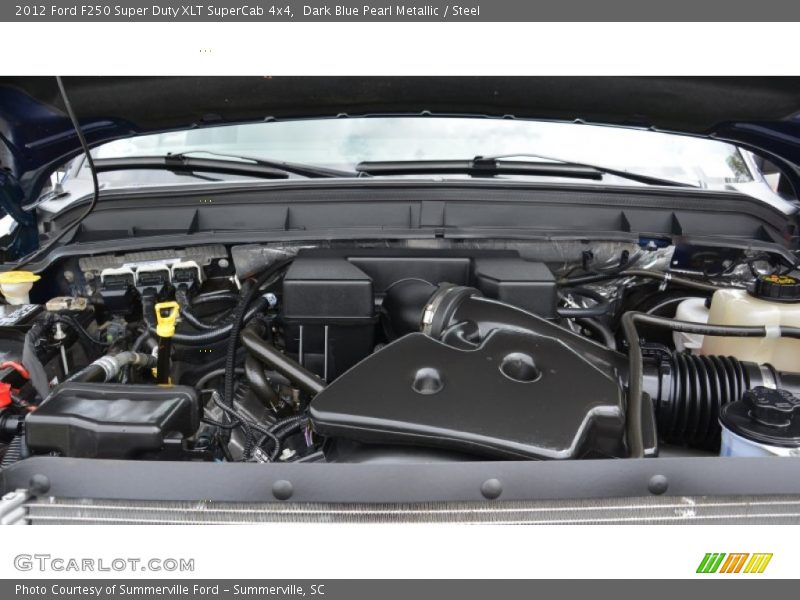 Dark Blue Pearl Metallic / Steel 2012 Ford F250 Super Duty XLT SuperCab 4x4