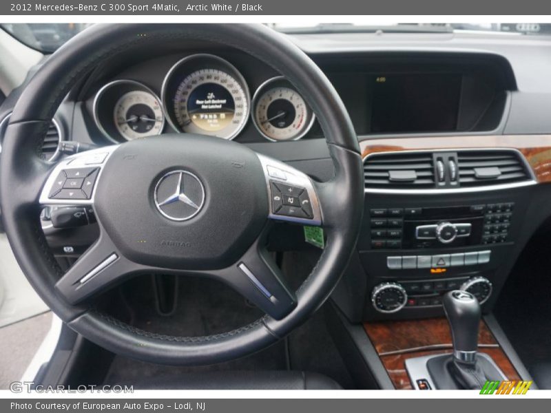Arctic White / Black 2012 Mercedes-Benz C 300 Sport 4Matic