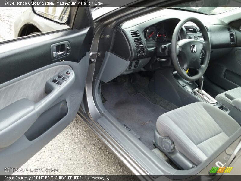 Magnesium Metallic / Gray 2004 Honda Civic LX Sedan