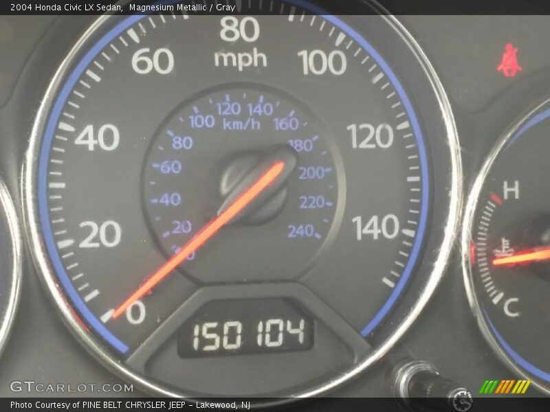 Magnesium Metallic / Gray 2004 Honda Civic LX Sedan