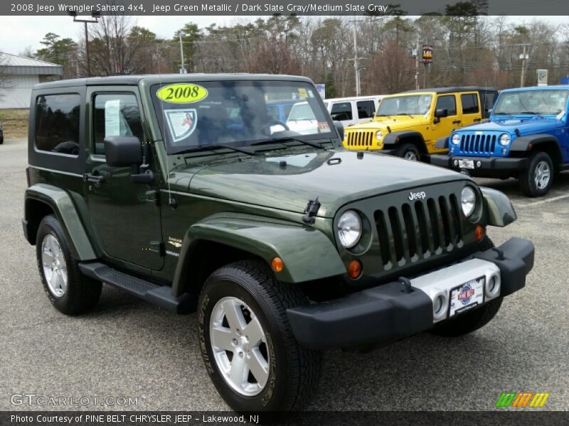 Jeep Green Metallic / Dark Slate Gray/Medium Slate Gray 2008 Jeep Wrangler Sahara 4x4