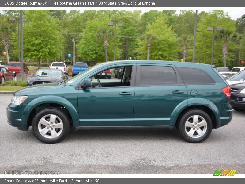 Melbourne Green Pearl / Dark Slate Gray/Light Graystone 2009 Dodge Journey SXT