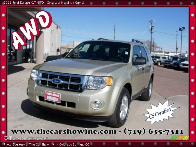 Gold Leaf Metallic / Camel 2011 Ford Escape XLT 4WD