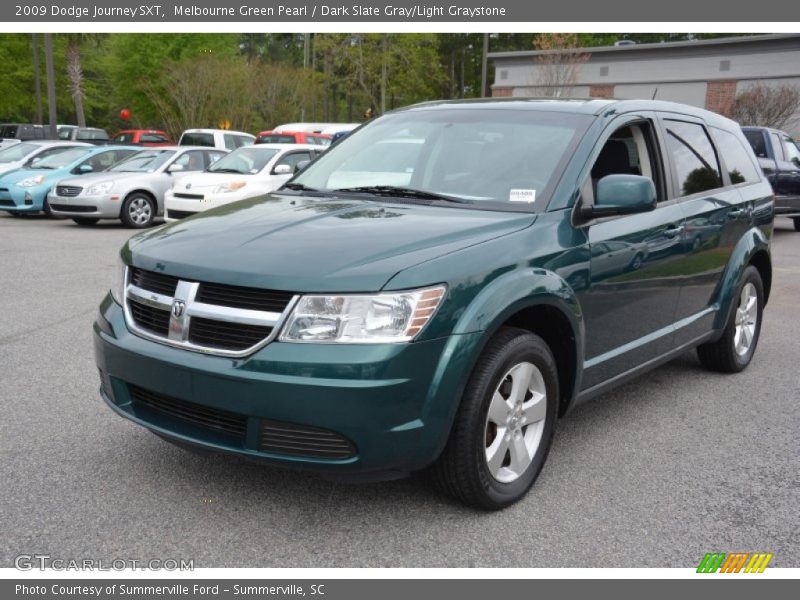 Melbourne Green Pearl / Dark Slate Gray/Light Graystone 2009 Dodge Journey SXT