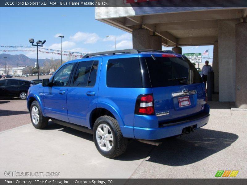 Blue Flame Metallic / Black 2010 Ford Explorer XLT 4x4