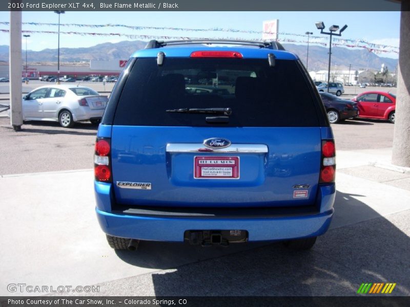 Blue Flame Metallic / Black 2010 Ford Explorer XLT 4x4