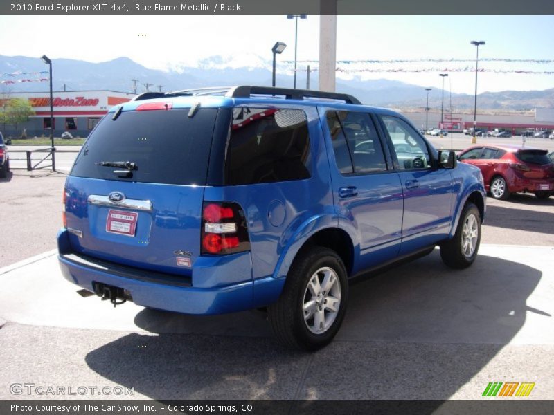 Blue Flame Metallic / Black 2010 Ford Explorer XLT 4x4