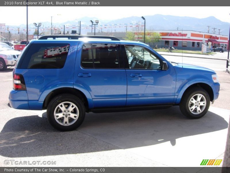 Blue Flame Metallic / Black 2010 Ford Explorer XLT 4x4