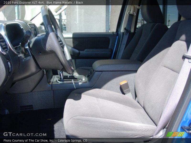 Blue Flame Metallic / Black 2010 Ford Explorer XLT 4x4