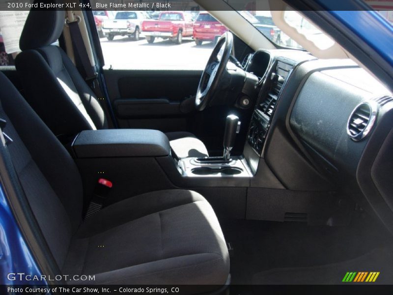 Blue Flame Metallic / Black 2010 Ford Explorer XLT 4x4