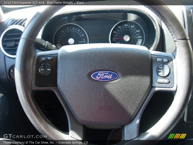 Blue Flame Metallic / Black 2010 Ford Explorer XLT 4x4