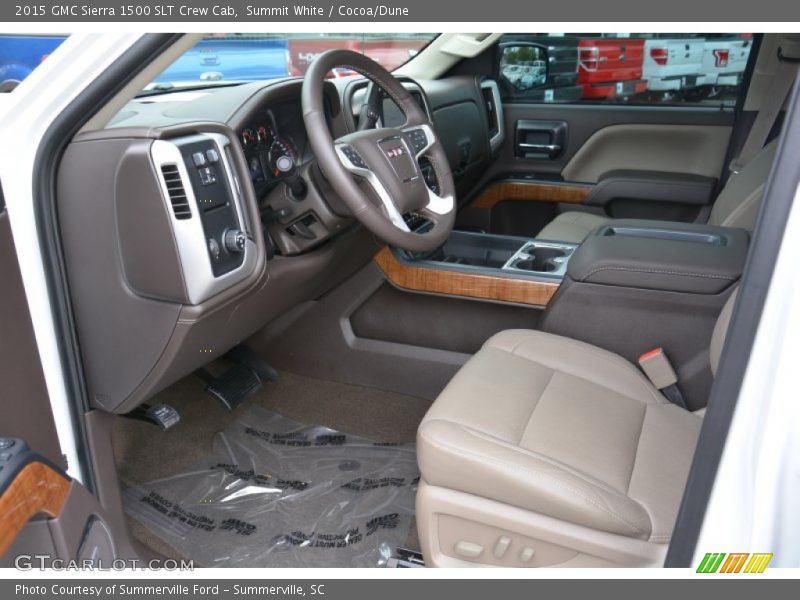  2015 Sierra 1500 SLT Crew Cab Cocoa/Dune Interior