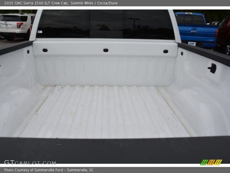Summit White / Cocoa/Dune 2015 GMC Sierra 1500 SLT Crew Cab