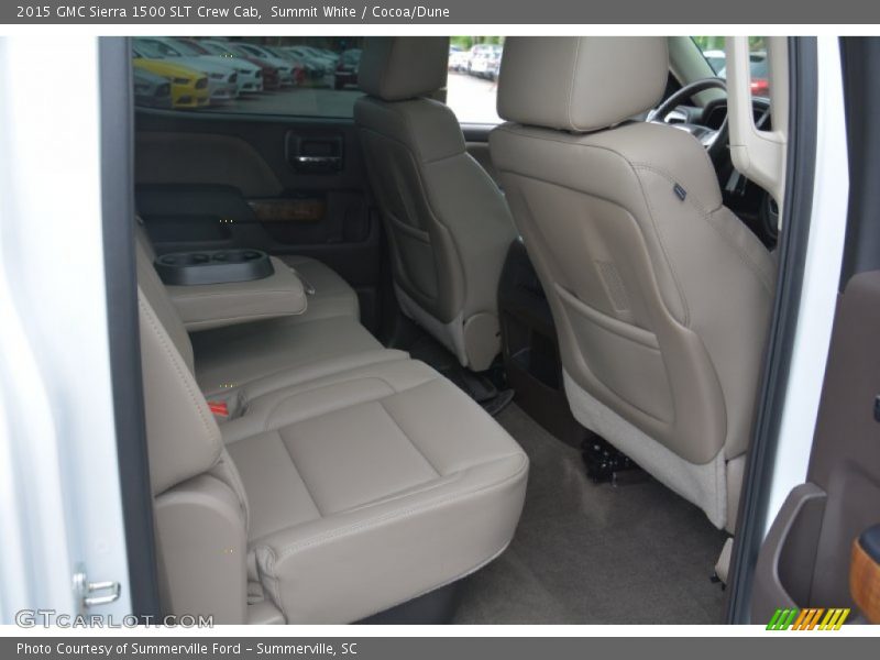 Rear Seat of 2015 Sierra 1500 SLT Crew Cab