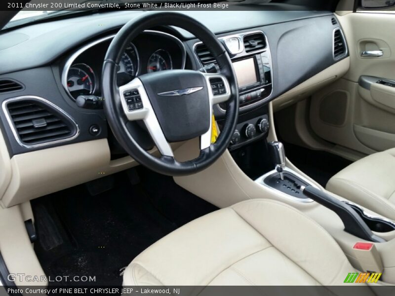  2011 200 Limited Convertible Black/Light Frost Beige Interior
