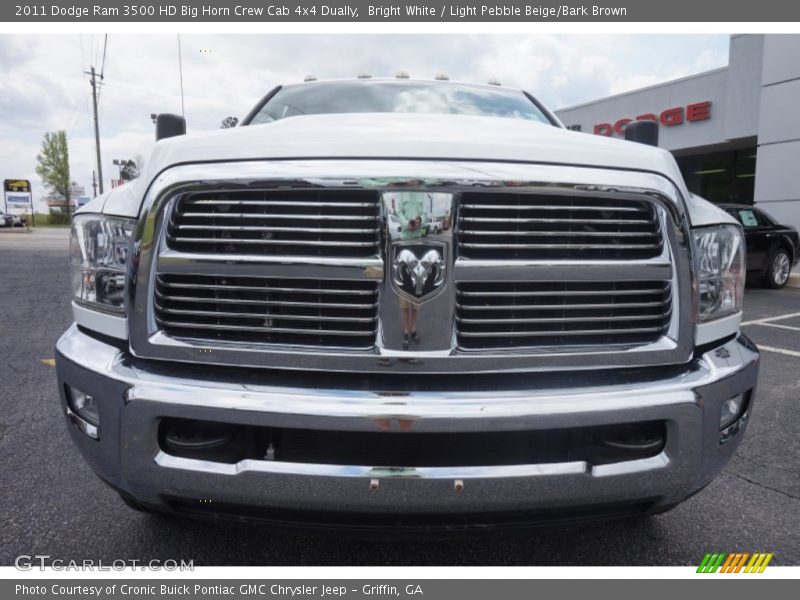 Bright White / Light Pebble Beige/Bark Brown 2011 Dodge Ram 3500 HD Big Horn Crew Cab 4x4 Dually