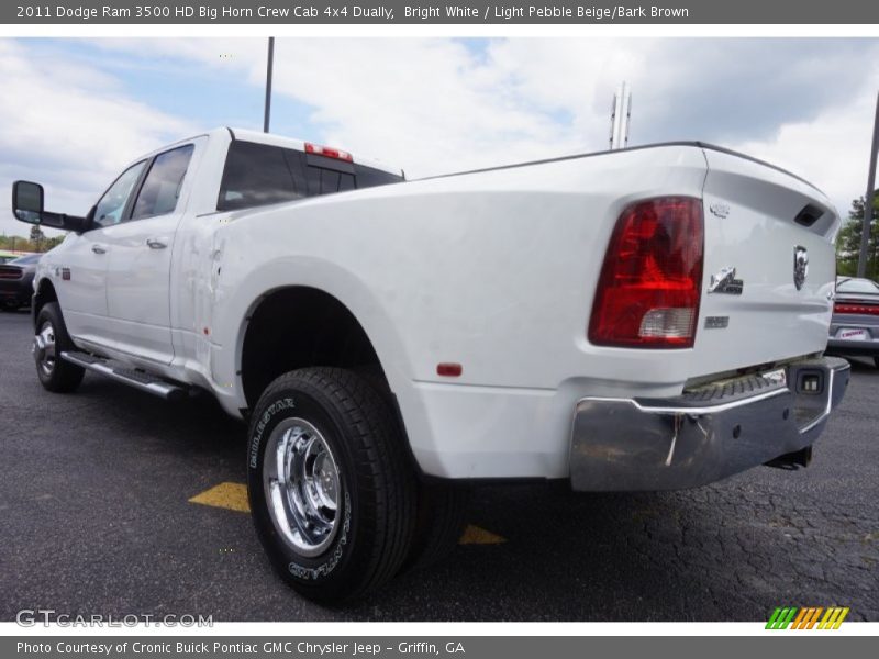 Bright White / Light Pebble Beige/Bark Brown 2011 Dodge Ram 3500 HD Big Horn Crew Cab 4x4 Dually