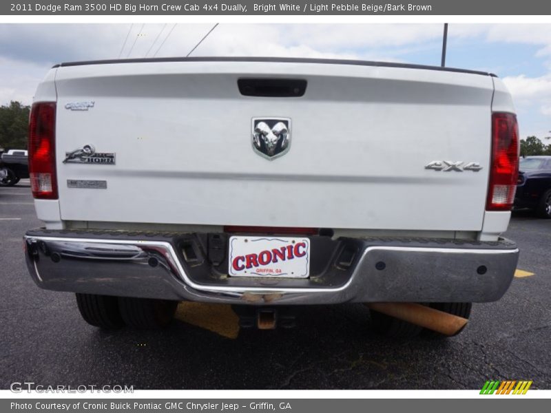 Bright White / Light Pebble Beige/Bark Brown 2011 Dodge Ram 3500 HD Big Horn Crew Cab 4x4 Dually