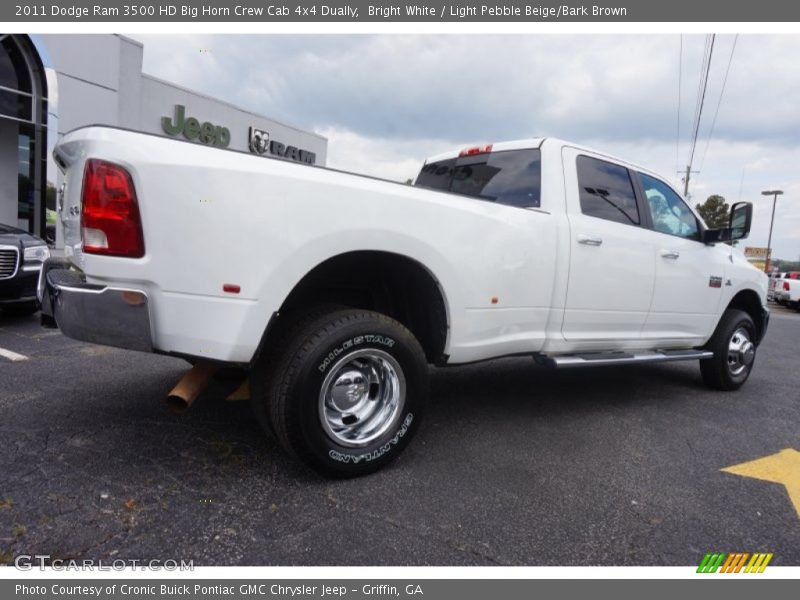 Bright White / Light Pebble Beige/Bark Brown 2011 Dodge Ram 3500 HD Big Horn Crew Cab 4x4 Dually
