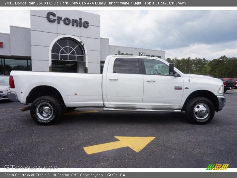 Bright White / Light Pebble Beige/Bark Brown 2011 Dodge Ram 3500 HD Big Horn Crew Cab 4x4 Dually