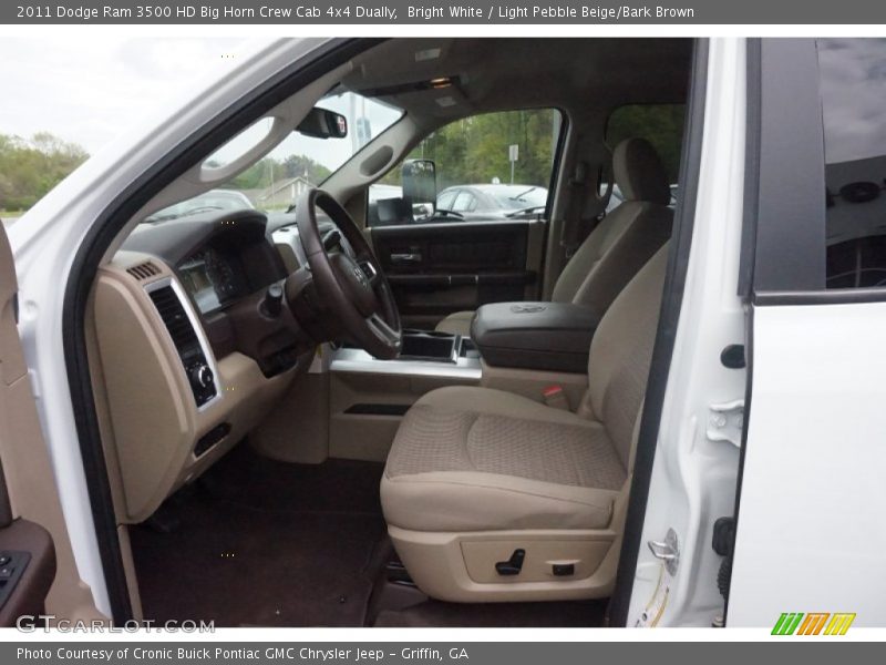 Bright White / Light Pebble Beige/Bark Brown 2011 Dodge Ram 3500 HD Big Horn Crew Cab 4x4 Dually