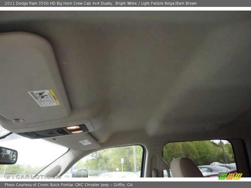 Bright White / Light Pebble Beige/Bark Brown 2011 Dodge Ram 3500 HD Big Horn Crew Cab 4x4 Dually