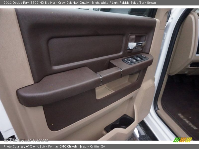Bright White / Light Pebble Beige/Bark Brown 2011 Dodge Ram 3500 HD Big Horn Crew Cab 4x4 Dually