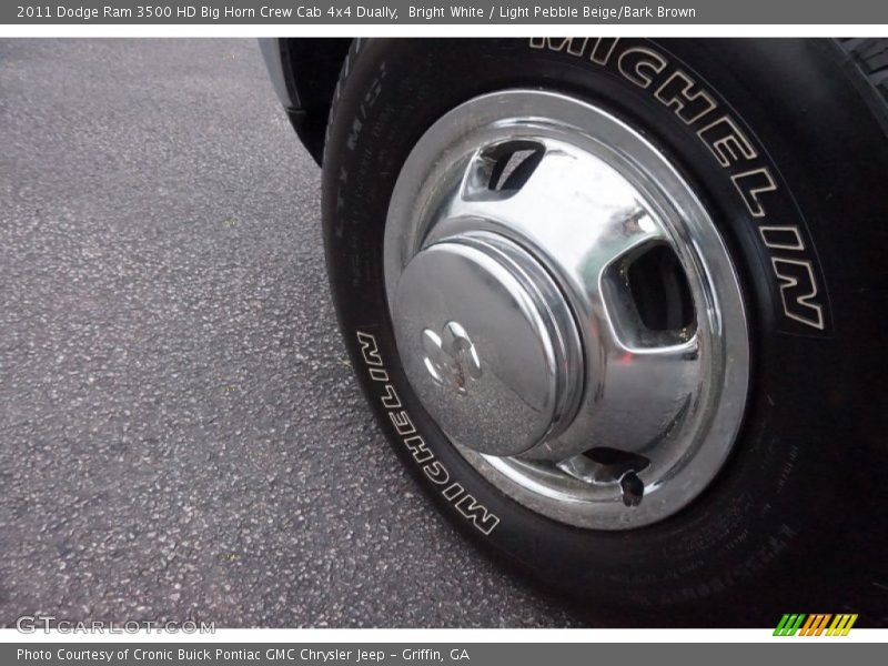 Bright White / Light Pebble Beige/Bark Brown 2011 Dodge Ram 3500 HD Big Horn Crew Cab 4x4 Dually