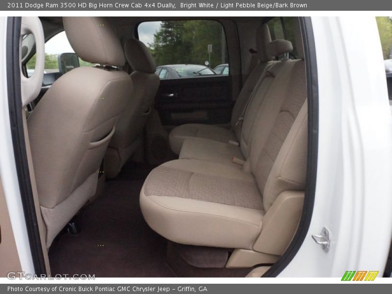 Bright White / Light Pebble Beige/Bark Brown 2011 Dodge Ram 3500 HD Big Horn Crew Cab 4x4 Dually
