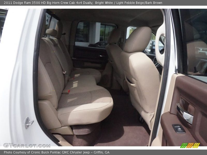Bright White / Light Pebble Beige/Bark Brown 2011 Dodge Ram 3500 HD Big Horn Crew Cab 4x4 Dually