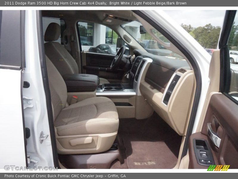 Bright White / Light Pebble Beige/Bark Brown 2011 Dodge Ram 3500 HD Big Horn Crew Cab 4x4 Dually