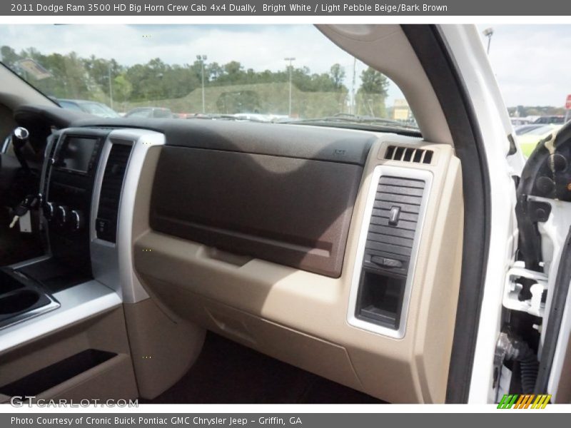 Bright White / Light Pebble Beige/Bark Brown 2011 Dodge Ram 3500 HD Big Horn Crew Cab 4x4 Dually