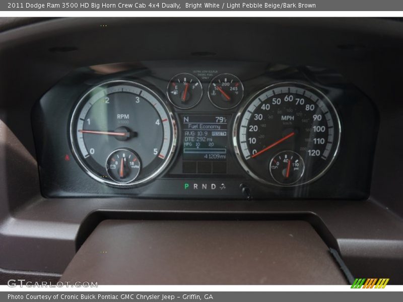 Bright White / Light Pebble Beige/Bark Brown 2011 Dodge Ram 3500 HD Big Horn Crew Cab 4x4 Dually