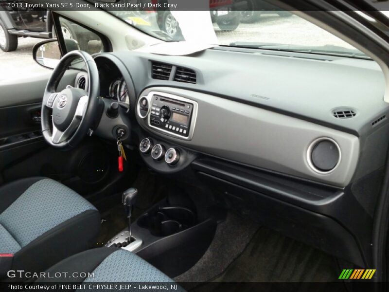Black Sand Pearl / Dark Gray 2013 Toyota Yaris SE 5 Door