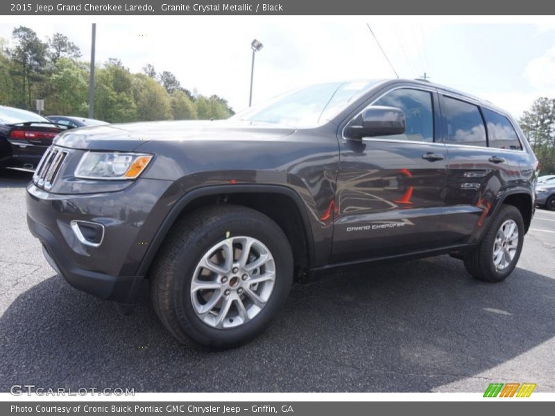Granite Crystal Metallic / Black 2015 Jeep Grand Cherokee Laredo