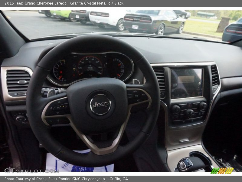 Granite Crystal Metallic / Black 2015 Jeep Grand Cherokee Laredo