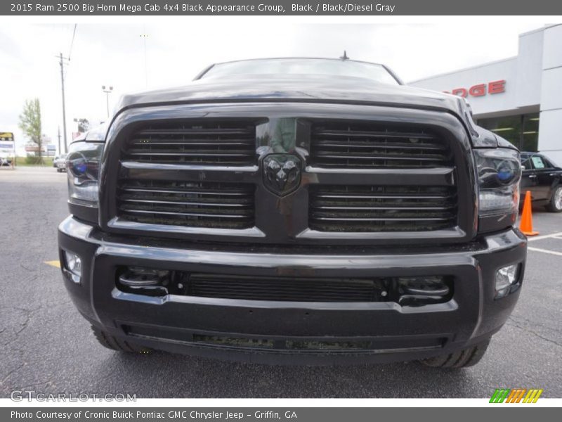 Black / Black/Diesel Gray 2015 Ram 2500 Big Horn Mega Cab 4x4 Black Appearance Group