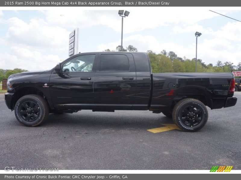  2015 2500 Big Horn Mega Cab 4x4 Black Appearance Group Black