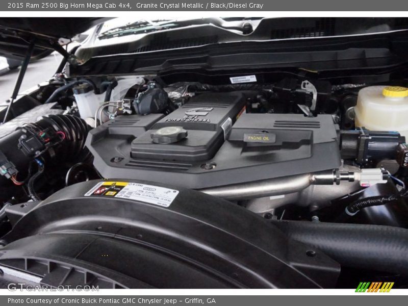  2015 2500 Big Horn Mega Cab 4x4 Engine - 6.7 Liter OHV 24-Valve Cummins Turbo-Diesel Inline 6 Cylinder