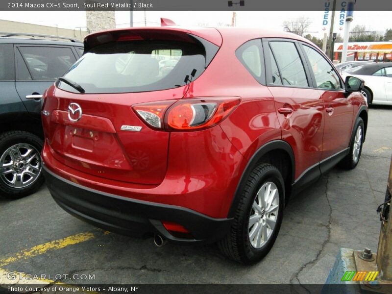 Soul Red Metallic / Black 2014 Mazda CX-5 Sport