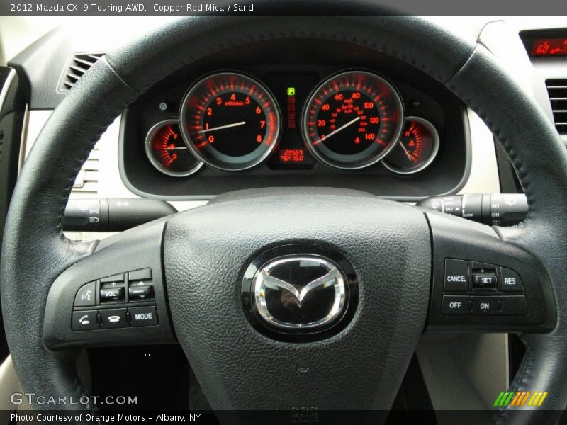 Copper Red Mica / Sand 2012 Mazda CX-9 Touring AWD