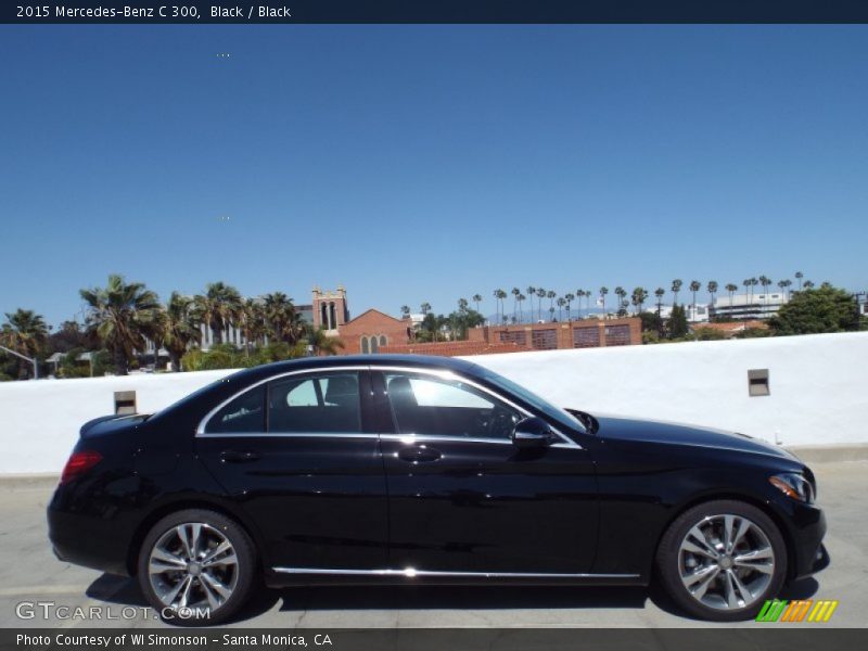 Black / Black 2015 Mercedes-Benz C 300