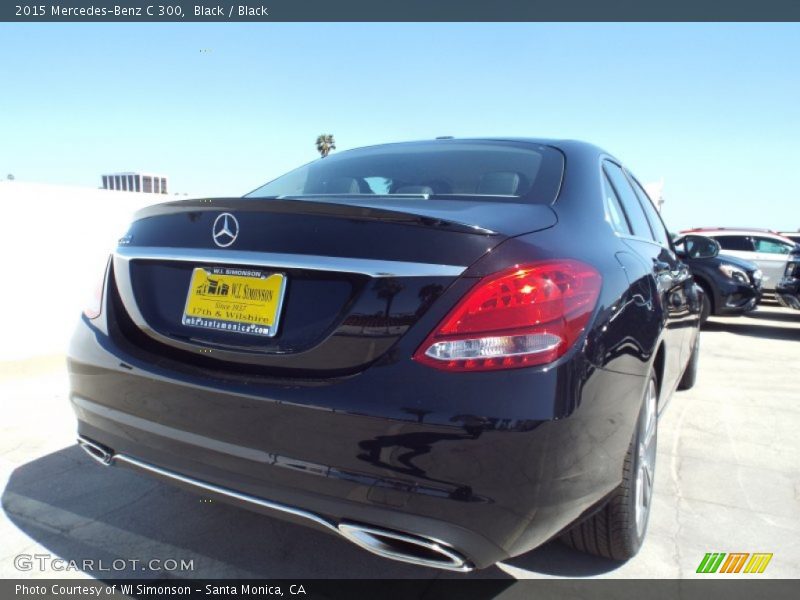 Black / Black 2015 Mercedes-Benz C 300
