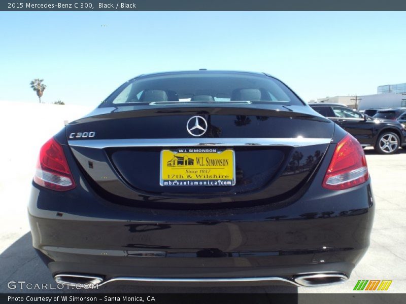 Black / Black 2015 Mercedes-Benz C 300