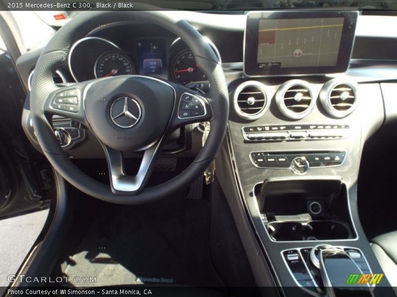 Black / Black 2015 Mercedes-Benz C 300