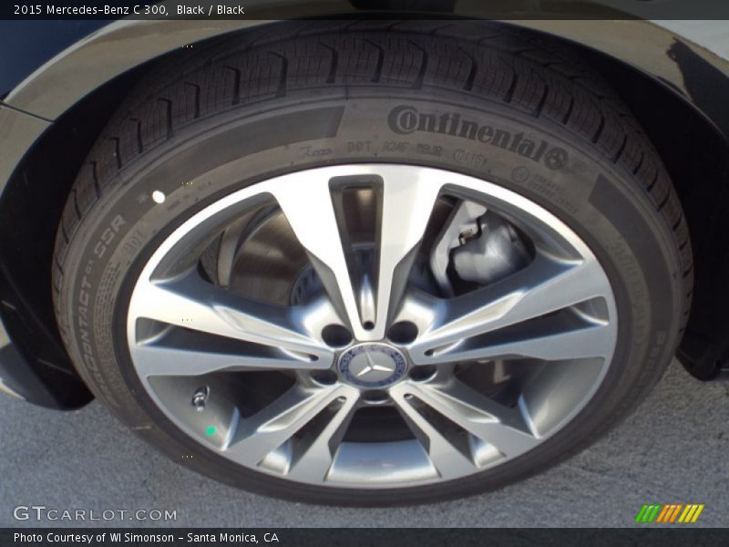Black / Black 2015 Mercedes-Benz C 300