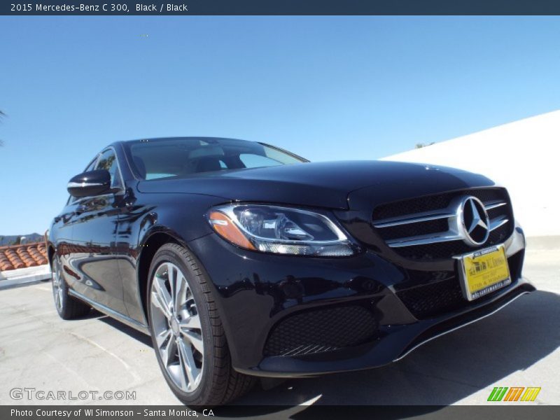 Black / Black 2015 Mercedes-Benz C 300